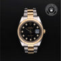 Rolex Certified Pre-owned Datejust M126333-0005 front on black background