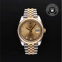 Rolex Certified Pre-owned Datejust M126333-0012 front on black background