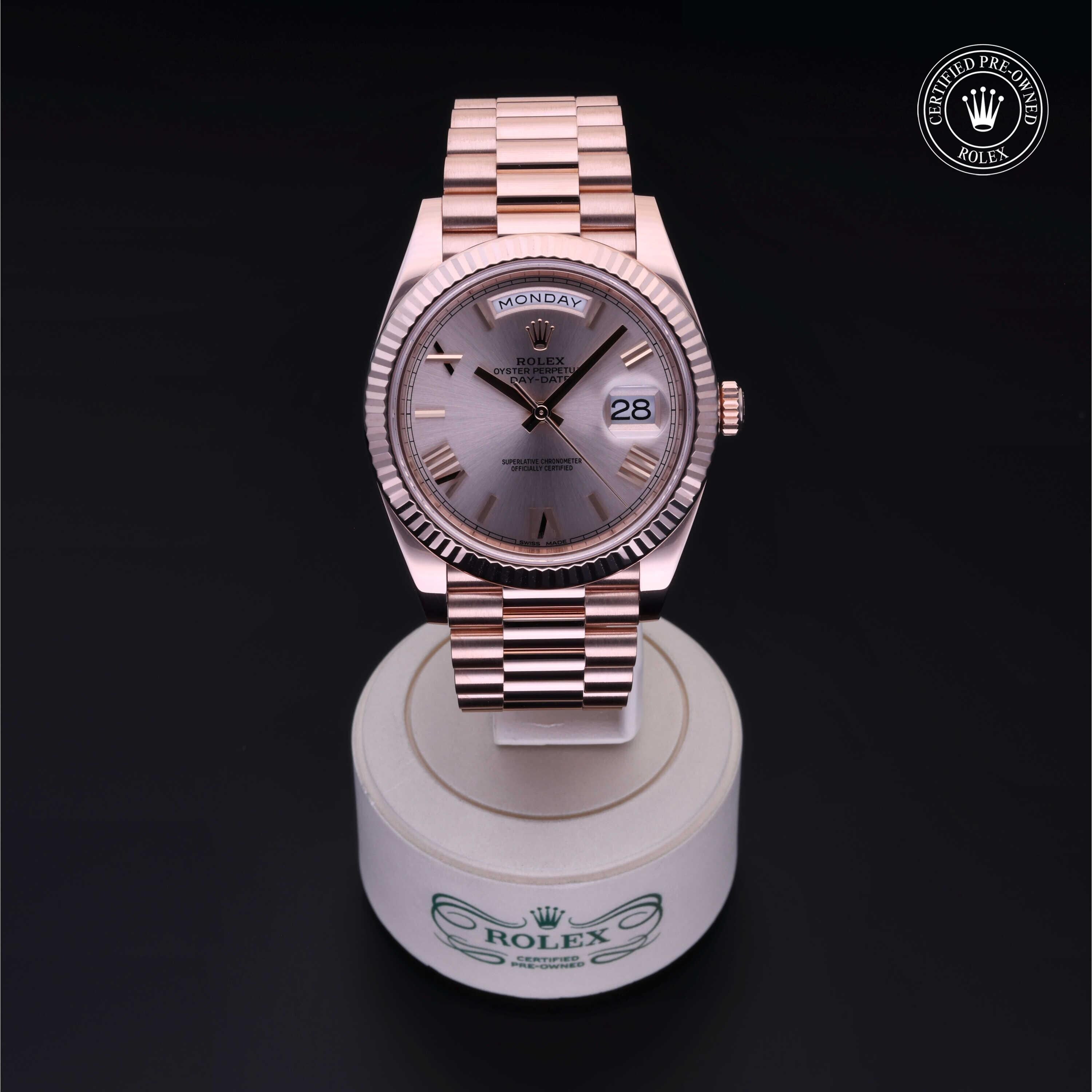 Rolex CPO Day-date M228235 front on white background