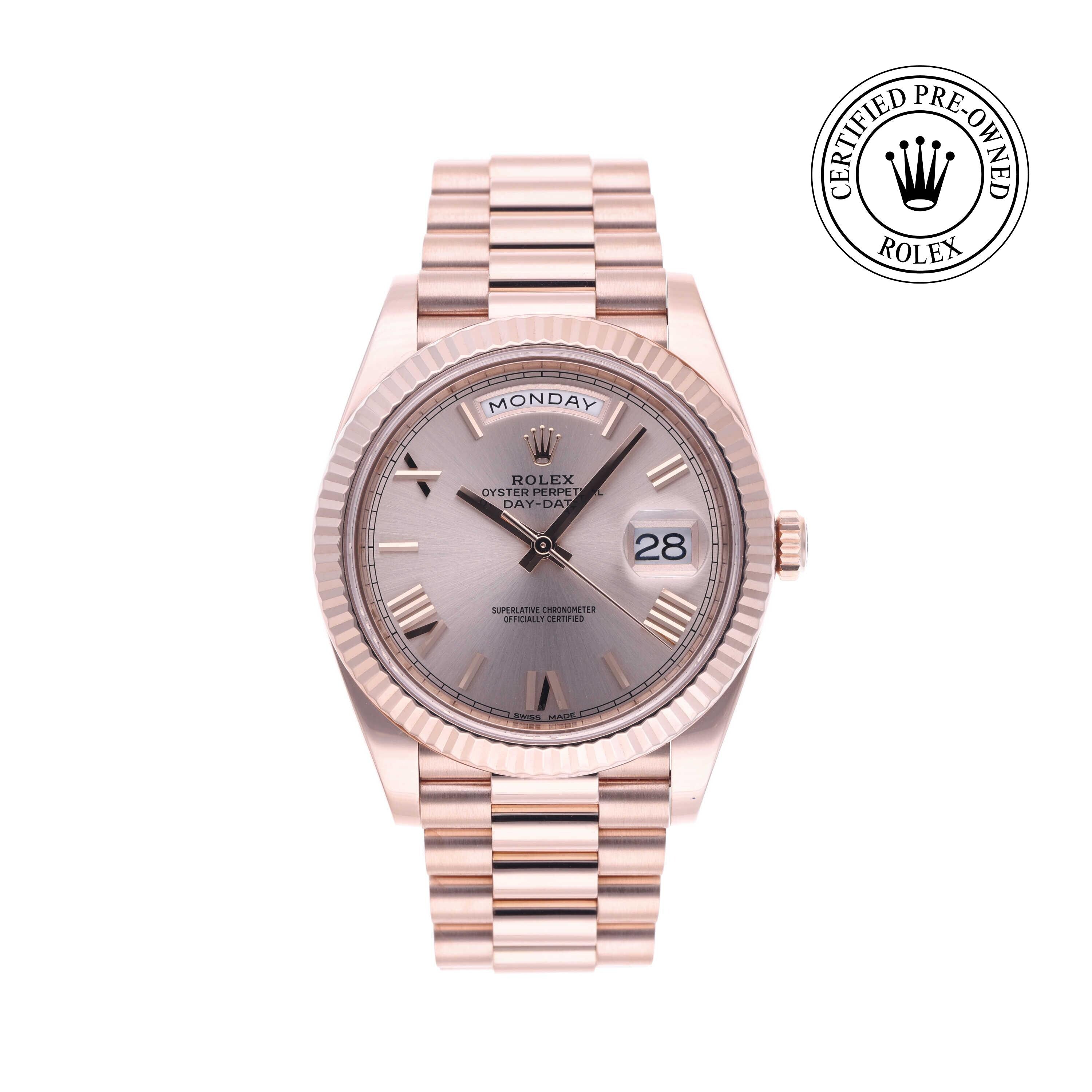 Rolex CPO Day-date M228235 front on white background
