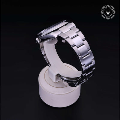 Rolex Certified Pre-owned Datejust M126300-0017 front on black background