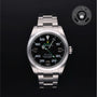 Rolex Certified Pre-owned Air-King M116900-0001 front on black background
