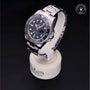 Rolex Certified Pre-owned GMT M116710LN-0001 front on black background