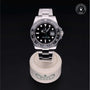 Rolex Certified Pre-owned GMT M116710LN-0001 front on black background