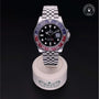 Rolex Certified Pre-owned GMT M126710BLRO-0001 front on black background