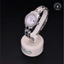 Rolex Certified Pre-owned Pearlmaster M80299-0018 front on black background