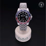 Rolex Certified Pre-owned GMT M126710BLRO-0001 front on black background
