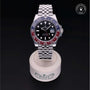 Rolex Certified Pre-owned GMT M126710BLRO-0001 front on black background