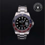 Rolex Certified Pre-owned GMT M126710BLRO-0002 front on black background