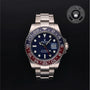 Rolex Certified Pre-owned GMT M126719BLRO-0003 front on black background
