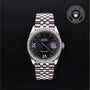 Rolex Certified Pre-owned Datejust M126284RBR-0013 front on black background