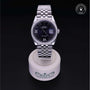 Rolex Certified Pre-owned Datejust M126284RBR-0013 front on black background