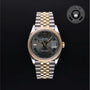 Rolex Certified Pre-owned Datejust M126233-0035 front on black background