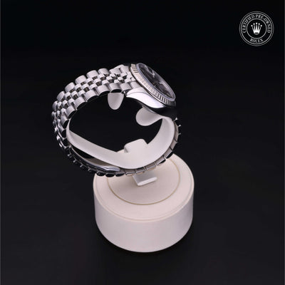 Rolex Certified Pre-owned Lady Datejust M279174-0011 front on black background