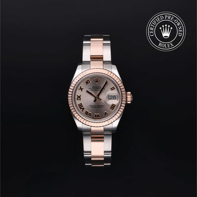 Rolex Certified Pre-owned Lady Datejust M279171-0005 front on black background