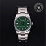 Rolex Certified Pre-owned Oyster Perpetual M126000-0005 front on black background
