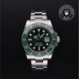 Rolex Certified Pre-owned Submariner M116610LV-0002 front on black background