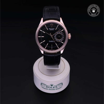 Rolex Certified Pre-owned Cellini M50515-0007 front on black background