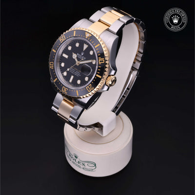 Rolex Certified Pre-owned Sea-Dweller M126603-0001 front on black background