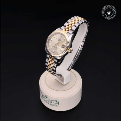 Rolex Certified Pre-owned Lady Datejust M279173-0011 front on black background
