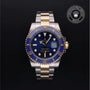 Rolex Certified Pre-owned Submariner M116613LB-0005 front on black background