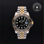 Rolex Certified Pre-owned GMT M126713GRNR-0001 front on black background