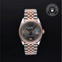Rolex Certified Pre-owned Datejust M126231-0023 front on black background