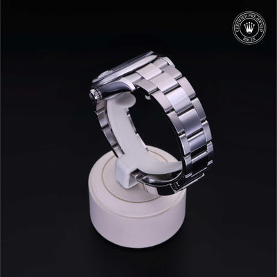 Rolex Certified Pre-owned Datejust M126200-0006 front on black background