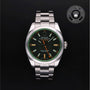 Rolex Certified Pre-owned Milgauss M116400GV-0001 front on black background