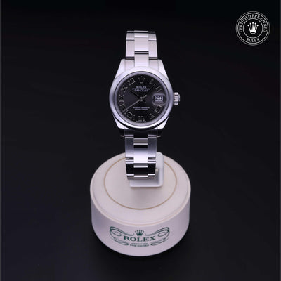 Rolex Certified Pre-owned Lady Datejust M279160-0012 front on black background