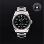 Rolex Certified Pre-owned Air-King M116900-0001 front on black background