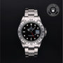 Rolex Certified Pre-owned Explorer M16570-0005 front on black background