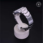 Rolex Certified Pre-owned Oyster Perpetual M114300-0001 front on black background
