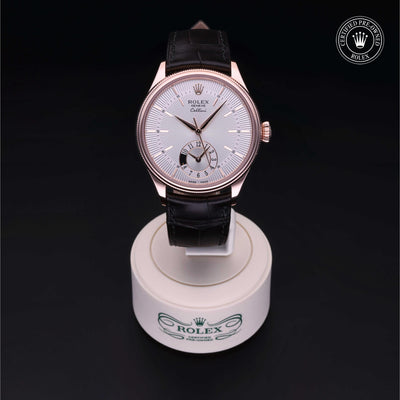 Rolex Certified Pre-owned Cellini M50525-0004 front on black background