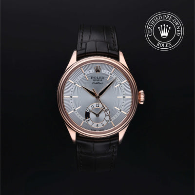 Rolex Certified Pre-owned Cellini M50525-0004 front on black background