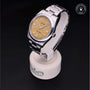 Rolex Certified Pre-owned Oyster Perpetual M124300-0004 front on black background
