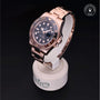 Rolex Certified Pre-owned GMT M126715CHNR-0001 front on black background