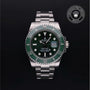 Rolex Certified Pre-owned Submariner M116610LV-0002 front on black background