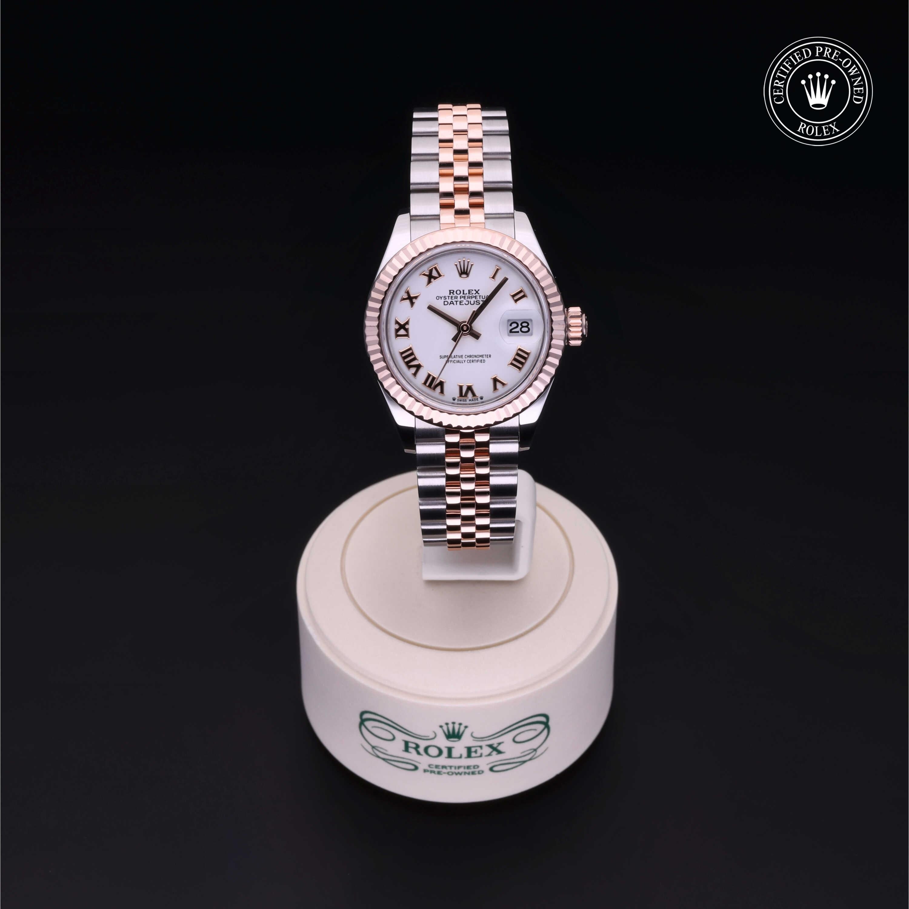 Rolex Certified Pre-owned Lady Datejust M279171-0021 front on black background