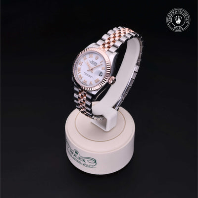 Rolex Certified Pre-owned Lady Datejust M279171-0021 front on black background