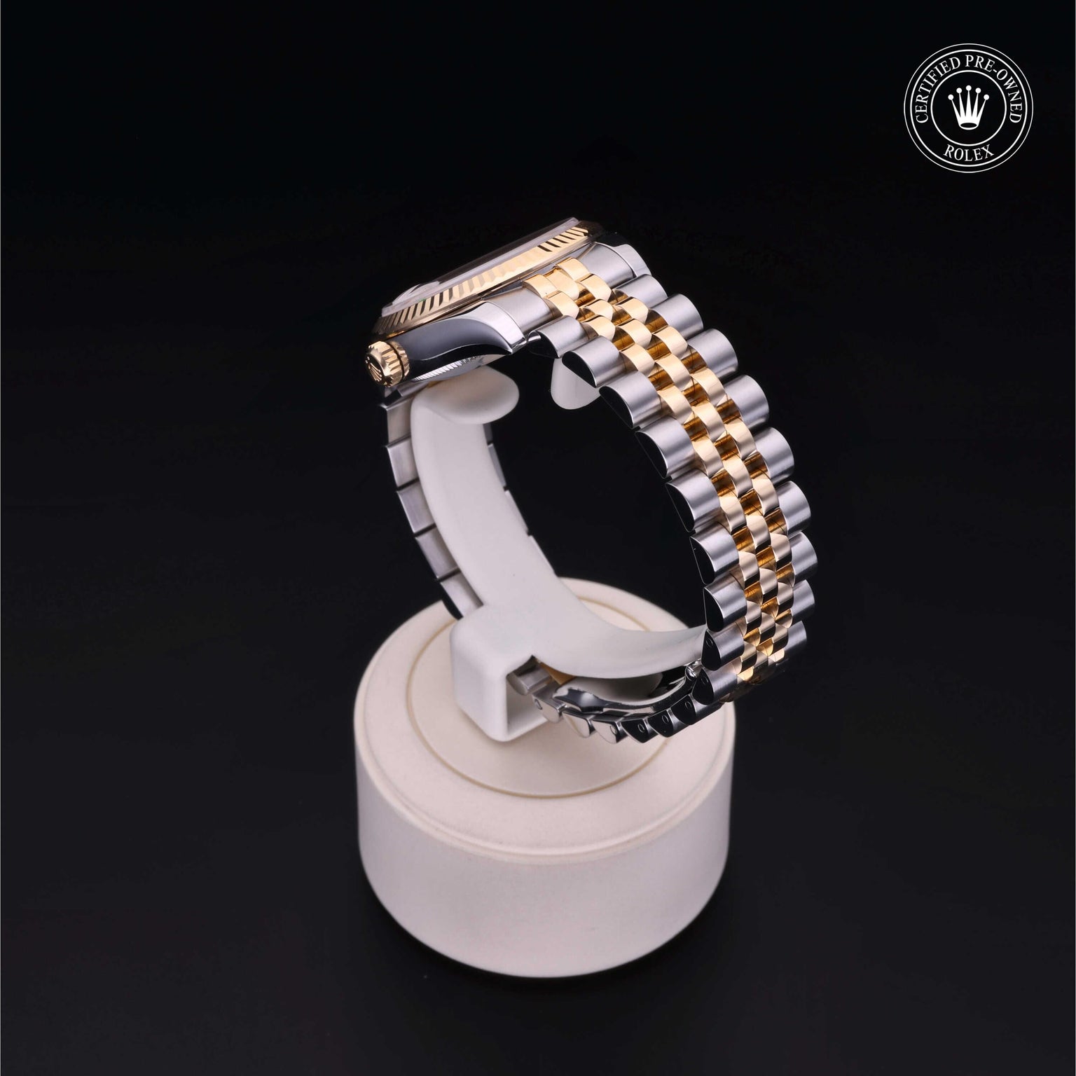 Rolex Certified Pre-owned Lady Datejust M178273-0006 front on black background