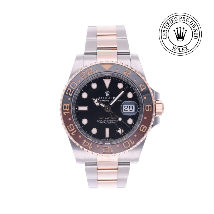 Rolex Certified Pre-owned GMT M126711CHNR-0002 front on white background