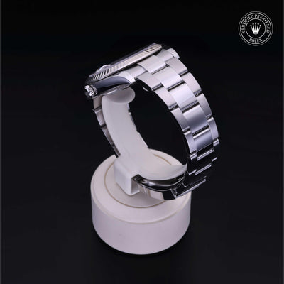 Rolex Certified Pre-owned Datejust M126334-0005 front on black background
