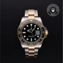 Rolex Certified Pre-owned GMT M116713LN-0001 front on black background