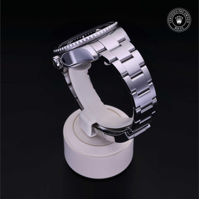 Rolex Certified Pre-owned Sea-Dweller M116660-0003 front on black background