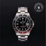 Rolex Certified Pre-owned GMT M16710-0009 front on black background
