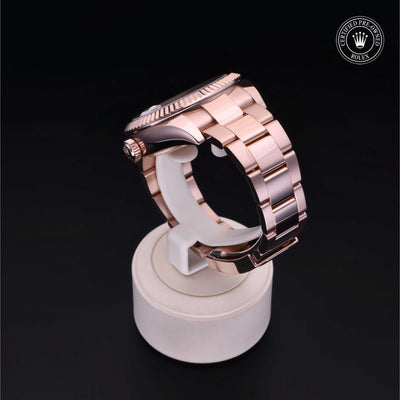Rolex Certified Pre-owned Sky-Dweller M326935-0005 front on black background