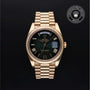 Rolex Certified Pre-owned Day-date M228238-0007 front on black background