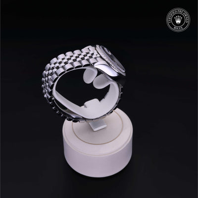 Rolex Certified Pre-owned Lady Datejust M279384RBR-0011 front on black background