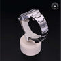 Rolex Certified Pre-owned Explorer M216570-0001 front on black background